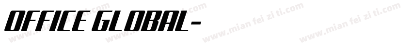 OFFICE GLOBAL字体转换